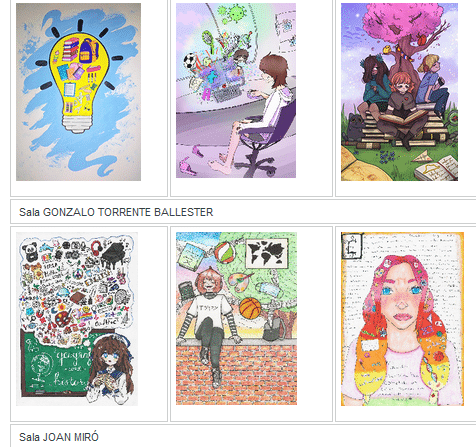 Exposición virtual dibujos agenda del año pasado