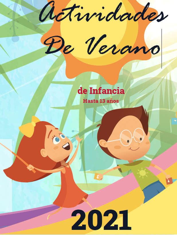Folleto de las actividades de infancia para el verano de 2021.