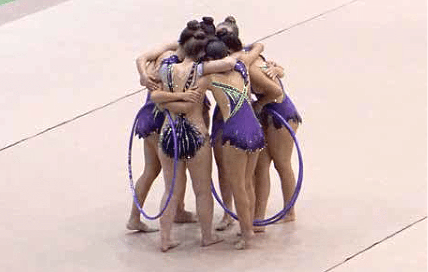 Las más pequeñas demostraron el sentido de equipo que ya tienen