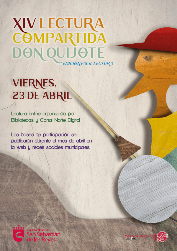 Cartel del acto de lectura fácil del Quijote.