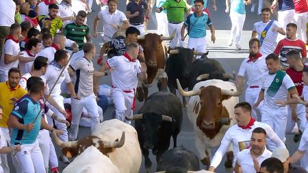 Imagen Los Zalduendo firman un tercer encierro vertiginoso: 1:39 hasta la plaza