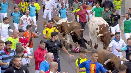 Imagen Cuarto encierro muy rápido y 'picante' en San Sebastián de los Reyes con...