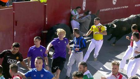 Imagen Se dispara la tensión en el quinto encierro de con reses de La Castilleja