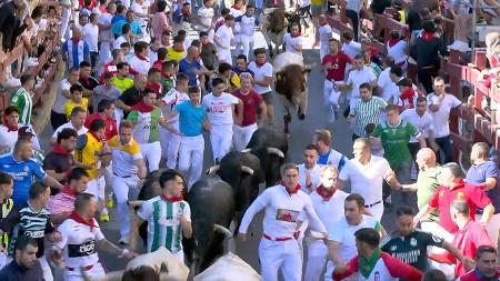 Imagen Rápido, emocionante y con espacio para correr: así el 6º encierro de San...