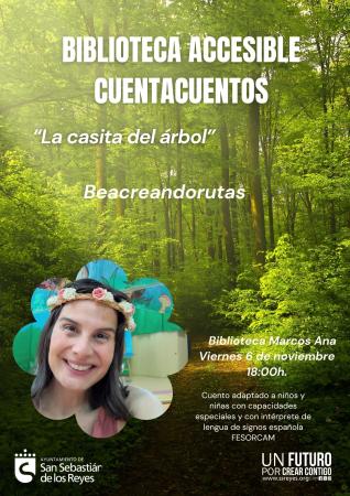 Biblioteca accesible. La casita del árbol - Beacreandorutas