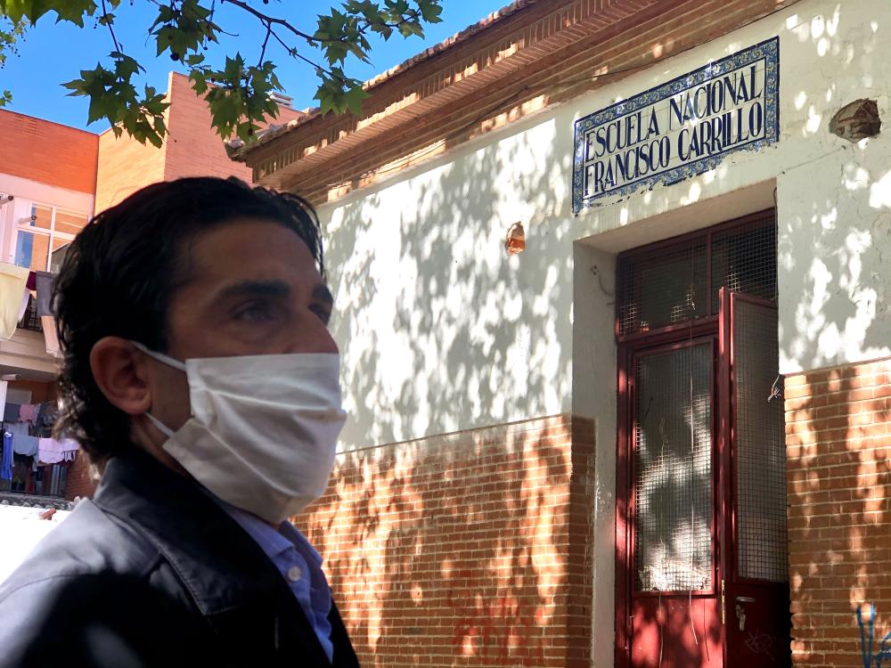 Miguel Ángel Martín Perdiguero, vicealcalde delegado de Obras dentro de la obra del nuevo Centro de Ocio de Mayores