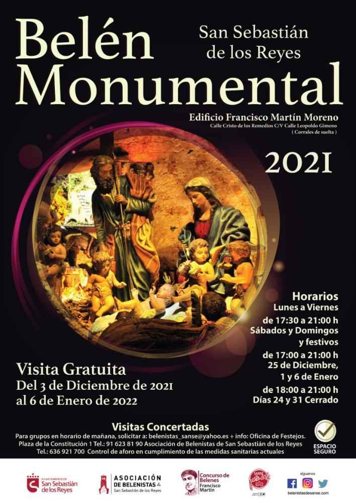 Cartel del belén monumental 2021.
