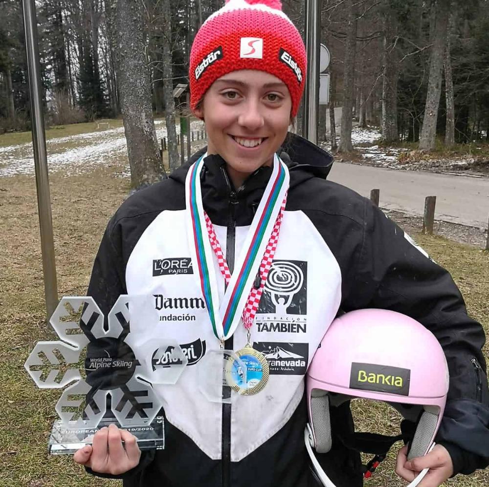 Imagen Audrey Pascal, mejor deportista de Sanse de 2021, gana 4 medallas de oro en la Copa de Europa de 'slalom' y gigante