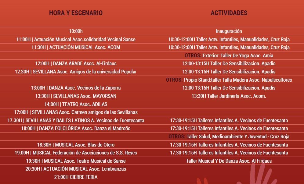 Imagen La Feria de las Asociaciones presenta una programación repleta de actividades