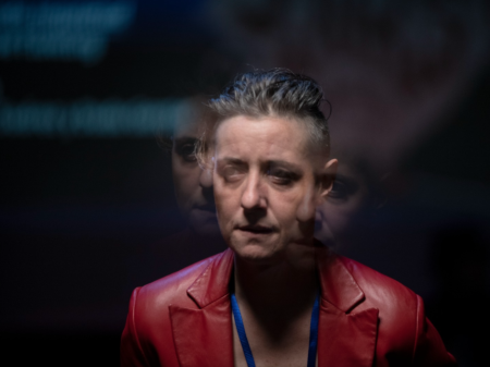 Imagen Per-Versos. Festival libre de poesía. Conversa. Olaia Pazos.