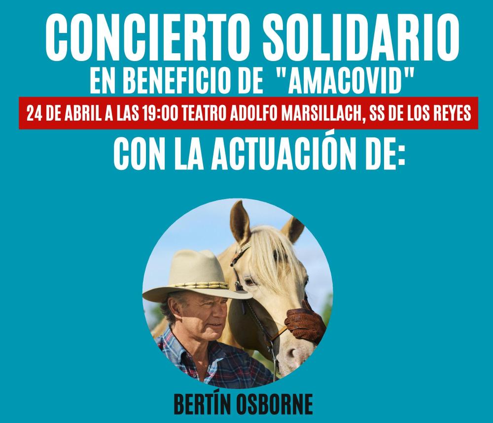 Imagen La gala solidaria de la asociación AMACOVID será el 24 de abril y contará con la actuación de Bertín Osborne
