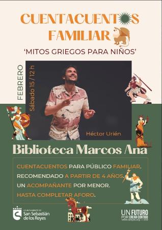 Cuentacuentos familiar. Héctor Urién: Mitos griegos para niños