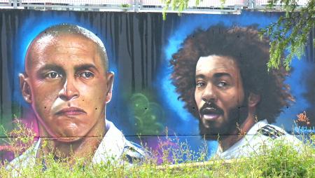 Imagen Roberto Carlos y Marcelo, el nuevo mural excelso de David Barrera y Beto...