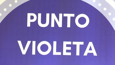 Imagen Dos puntos violeta durante las fiestas de San Sebastián de los Reyes