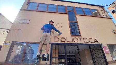 Imagen Empieza a cobrar forma el mural participativo de la historia de San...