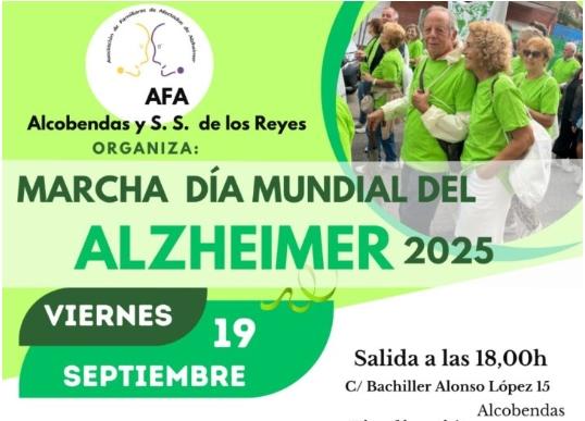 Imagen La marcha solidaria por el Día Mundial del Alzheimer se celebra el 19 de septiembre en nuestra ciudad y Alcobendas