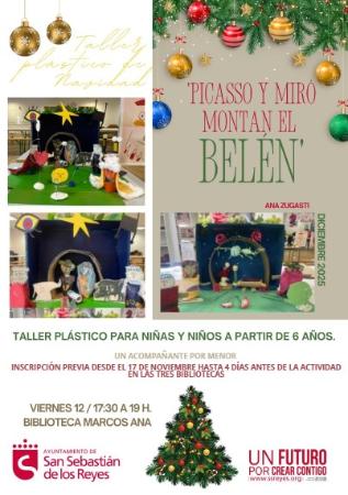 Imagen Taller plástico de Navidad. Ana Zugasti: 'Picasso y Miró montan el Belén'