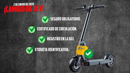 Imagen Atención usuarios de patinete: desde enero será obligatorio seguro y...