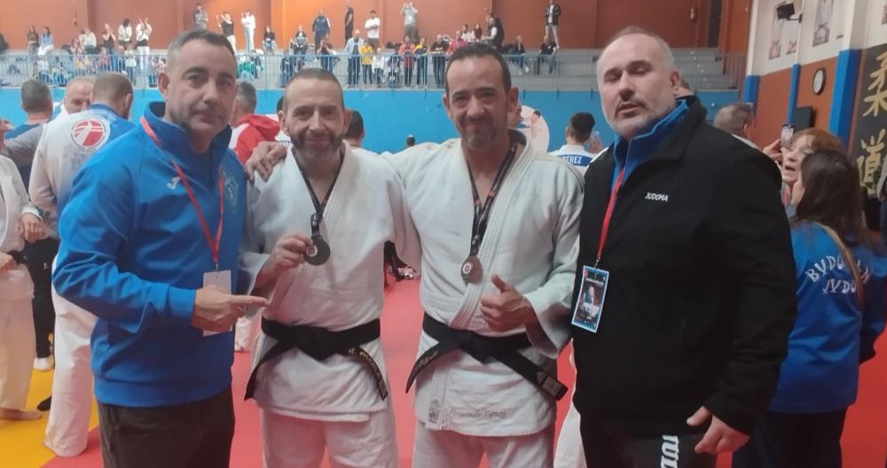 Imagen Dos judokas locales, oro y bronce en la Copa de España de veteranos