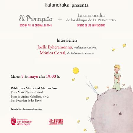 Presentación: Otra lectura de El Principito a través de los dibujos. A cargo de Joëlle Eyheramonno y Mónica Corral