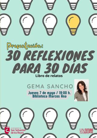 Imagen Presentación del libro ''30 reflexiones para 30 días', a cargo de Gema...