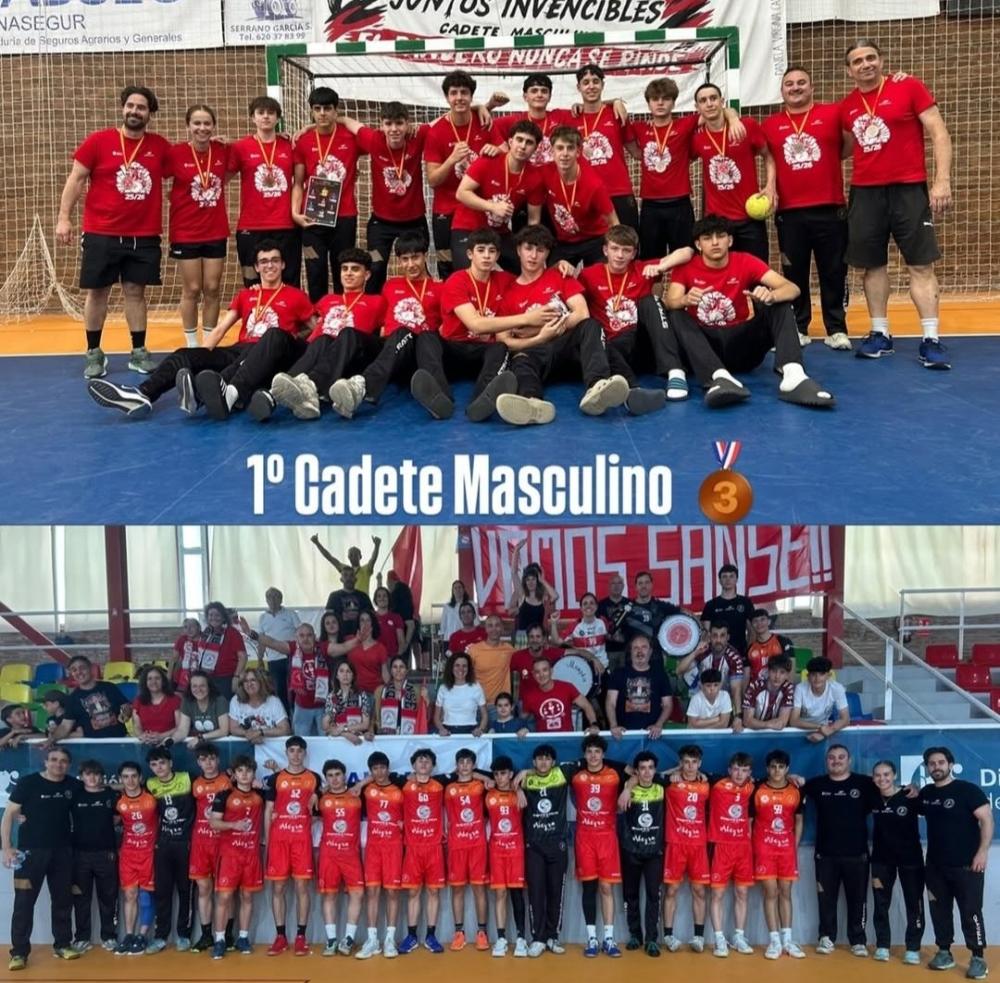 Imagen Los cadetes del Club Balonmano Sanse, bronce en el 2º sector nacional