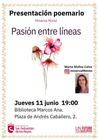 Imagen Presentación del libro 'Pasión entre líneas', de Marta Muñoz Calvo